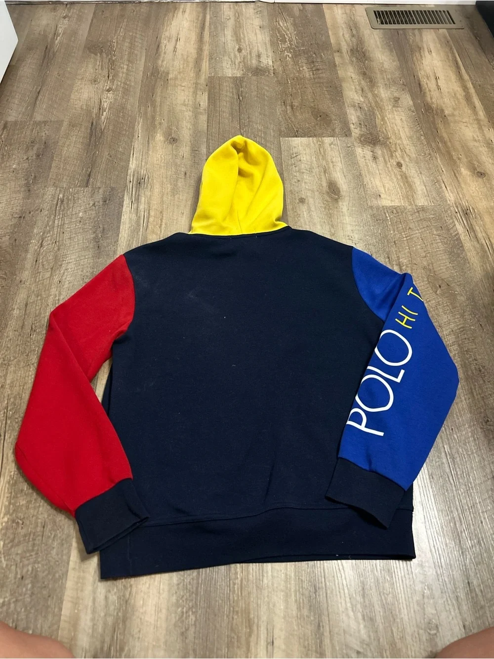 Polo by Ralph Lauren Multicolor Colorblock Hoodie - Navy/Yellow/Red/Blue/Green
